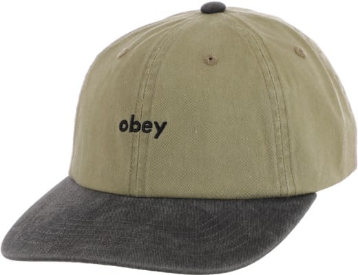 Obey Pigment 2 Tone Strapback Hat - pigment khaki - view large