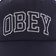 Obey Academy Snapback Hat - navy - front detail