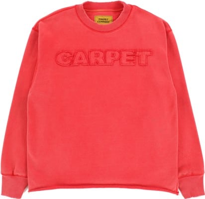 Carpet Freyed Crew Sweatshirt - red - view large