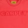Carpet Freyed Crew Sweatshirt - red - front detail