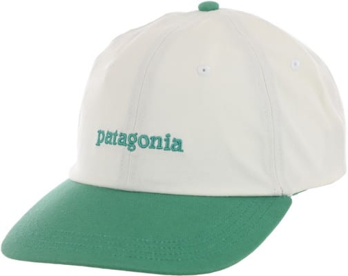 Patagonia Fitz Roy Icon Strapback Hat - text logo: gather green - view large