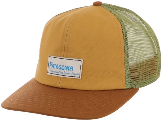 Patagonia Relaxed Trucker Hat - water people label: pufferfish gold - view large
