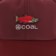 Coal Zephyr Trucker Hat - dark red - front detail