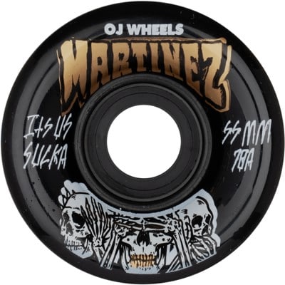 OJ Martinez Hear No Evil Mini Super Juice Cruiser Skateboard Wheels - black (78a) - view large