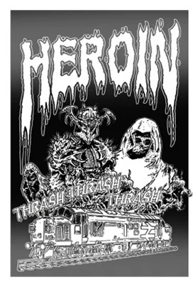 Heroin Teggxas Sticker - metal - view large