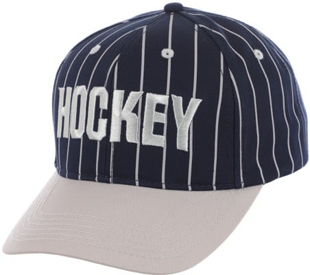 Hockey Pinstriped Snapback Hat - navy - view large