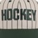 Hockey Pinstriped Snapback Hat - cream - front detail