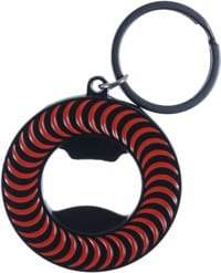Spitfire Classic Swirl Keychain - black/red