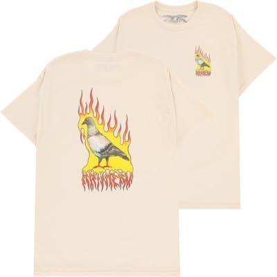 Anti-Hero Flame Pigeon T-Shirt - natural - view large