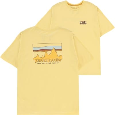 Patagonia '73 Skyline Organic T-Shirt - milled yellow - view large