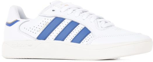 Adidas Tyshawn Low Skate Shoes - footwear white/team royal blue/chalk white - view large