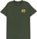 Krooked Strait Eyes T-Shirt - forest green/gold - front