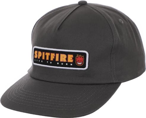 Spitfire LTB Patch Snapback Hat - charcoal - view large