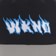 WKND Hot Fire 4x4 Snapback Hat - navy - front detail