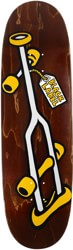 Black Label Crutch 9.5 Egg Shape Skateboard Deck - brown