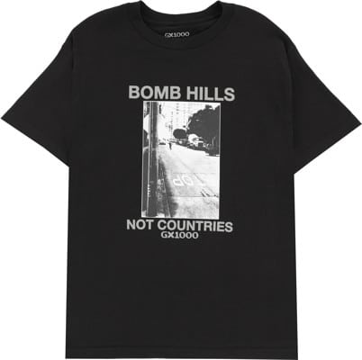 GX1000 Bomb Hills Not Countries T-Shirt - black/grey - view large