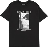 GX1000 Bomb Hills Not Countries T-Shirt - black/grey