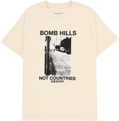 GX1000 Bomb Hills Not Countries T-Shirt - cream - view large