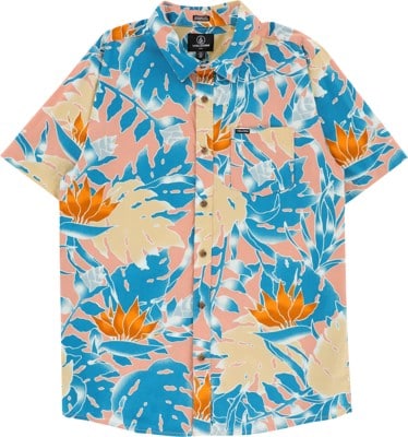 Volcom Leaf Pit Floral S/S Shirt - salmon - view large