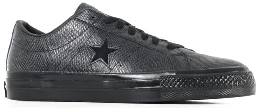Converse One Star Pro Skate Shoes - (jamie platt) black/black/white - view large