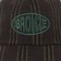 Bronze 56k Flannel Strapback Hat - black - front detail