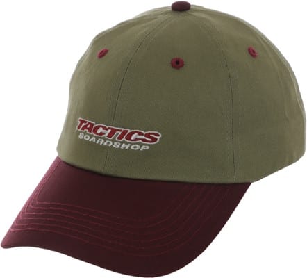 Tactics Throwback Dad Hat - olive/maroon - view large