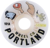 Portland Wheel Company Mother Clucker Skateboard Wheels - white (101a)