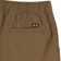 Independent Span Pull On Shorts - chocolate - reverse detail