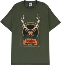 Santa Cruz Jägermeister Kendall Deer Front T-Shirt - olive
