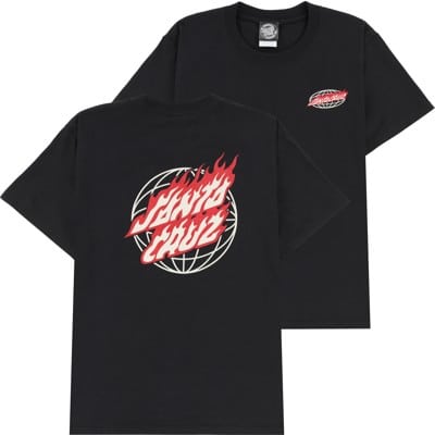 Santa Cruz Kids Global Flame Dot T-Shirt - black - view large