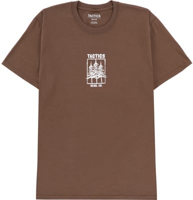 Tactics Bend Trees T-Shirt - brown - view large