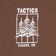 Tactics Eugene Trees T-Shirt - brown - front detail