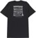 Tactics Bend Shop T-Shirt - black - reverse
