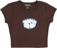 Tactics Women's Bomb Crop T-Shirt - brown