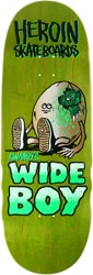 Heroin Swampy's Wideboy 10.75 Symmetrical Shape Skateboard Deck - green