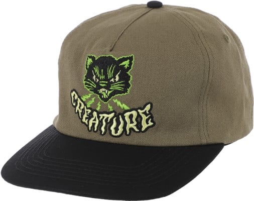 Creature The Creeper Strapback Hat - olive/black - view large