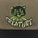 Creature The Creeper Strapback Hat - olive/black - front detail