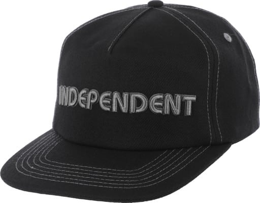 Independent Groundwork Snapback Hat - black - view large