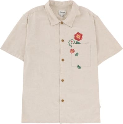 Rhythm Flower Embroidery S/S Shirt - natural - view large