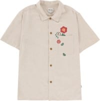 Rhythm Flower Embroidery S/S Shirt - natural
