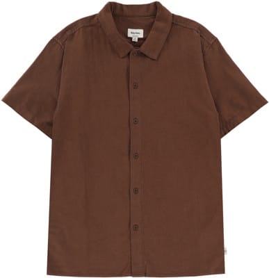 Rhythm Classic Linen S/S Shirt - chocolate - view large