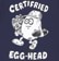 Heroin Certifried Egg Head T-Shirt - navy - front detail
