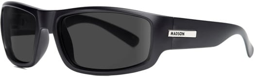 MADSON 101 Polarized Sunglasses - black matte/grey polarized lens - view large
