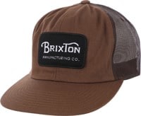 Brixton Grade Trucker Hat - brown/brown
