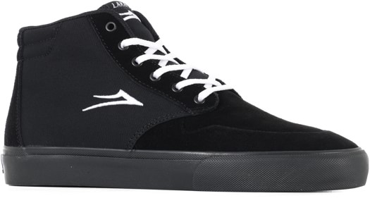 Lakai Riley 3 High Skate Shoes - black/black suede - view large