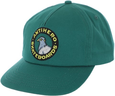 Anti-Hero Pigeon Round Snapback Hat - dark green - view large