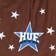 HUF All Star Basketball Shorts - brown - side detail