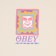 Obey Throwback T-Shirt - cream - front detail
