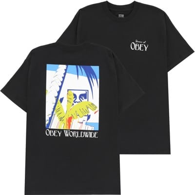 Obey Vacation T-Shirt - black - view large