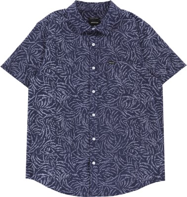 Brixton Charter Print S/S Shirt - washed navy/dusty ripple - view large